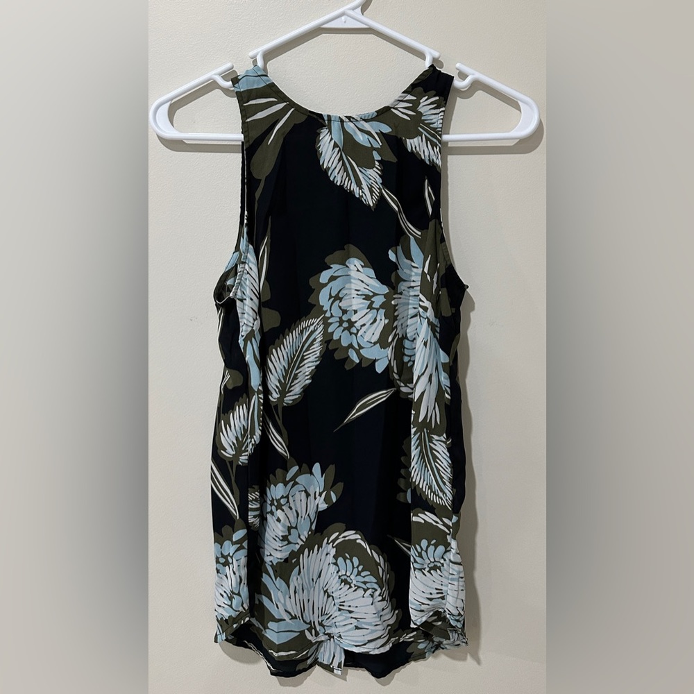 Who What Wear Sleeveless Floral Print Blouse